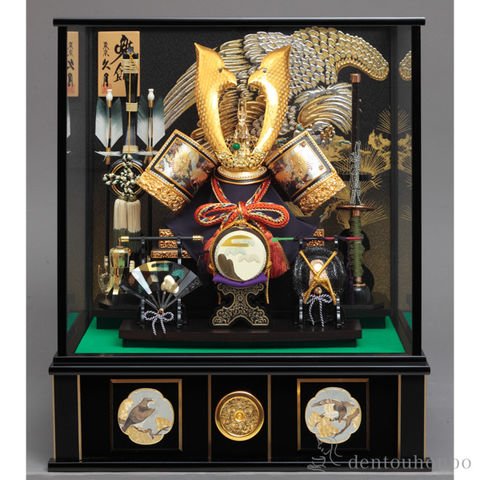 dショッピング |名入れ木札無料 五月人形 兜飾り 取付ケース入り