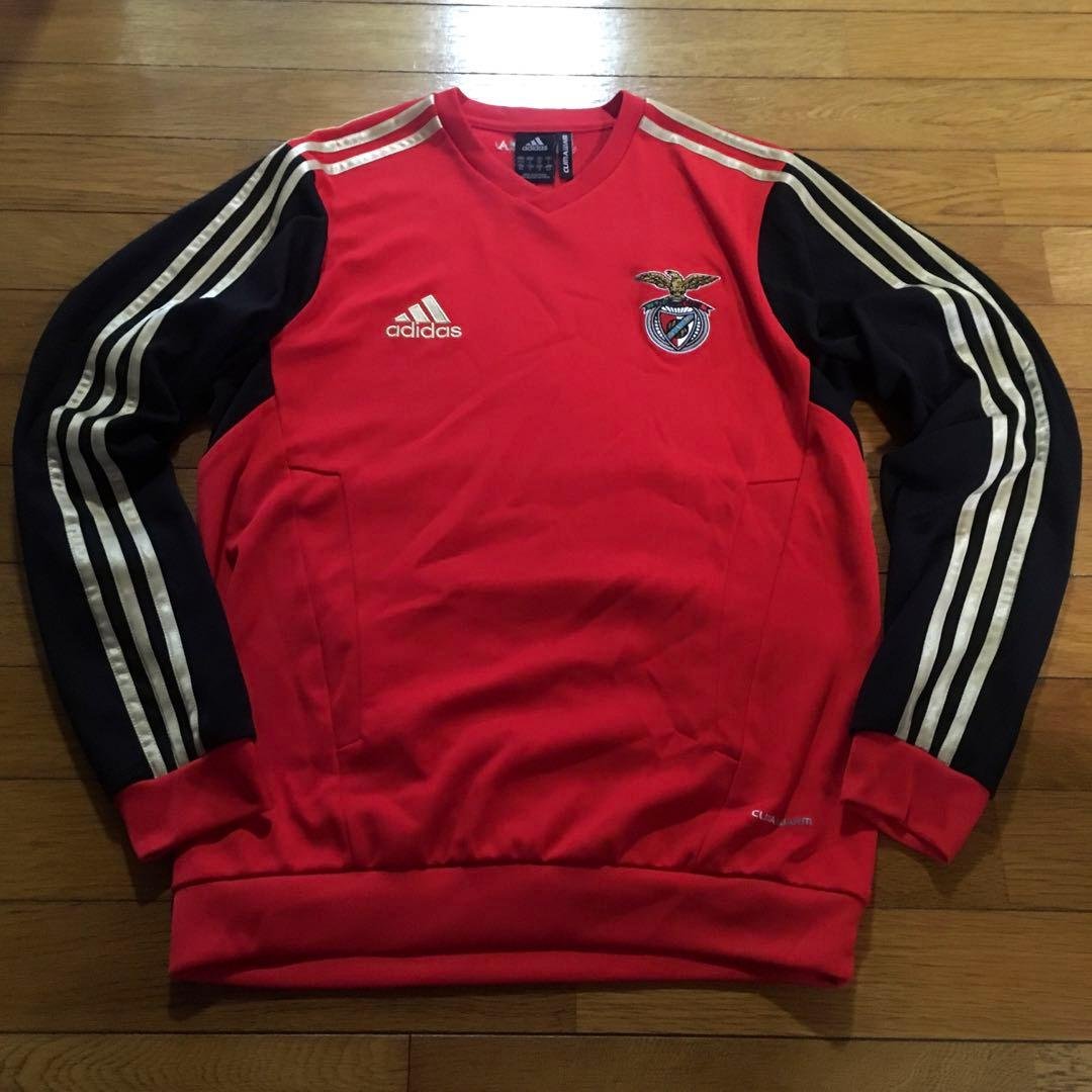 【美品】adidas　ベンフィカ　トレーニングトップ　スウェット　トレーナー　L adidas（アディダス） レディース スウェット トレーナー W CLG 裏起毛