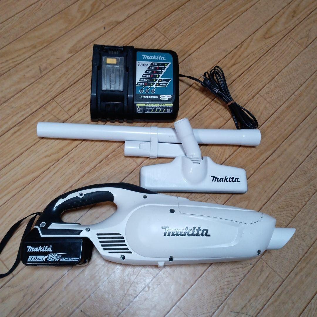 マキタ18V充電式クリーナーCL182FD 純正急速充電器、純正バッテリー付 楽天市場】【正規店】 マキタ 充電式クリーナー CL182FDRFW コードレス